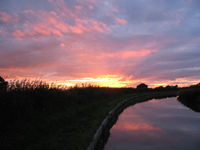 Sunset near Ettily Heath
